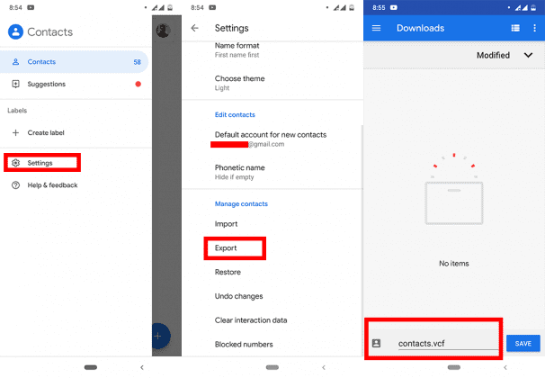 How to back up Contacts to Google Account with 2 methods