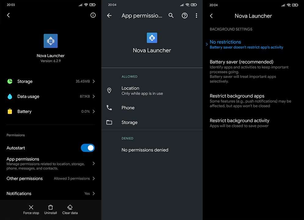 Apps not running in the background