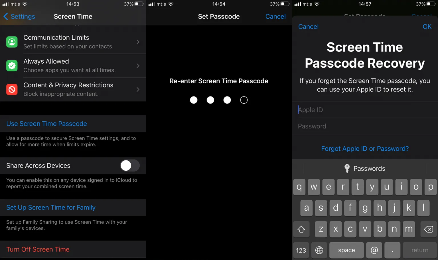how to block apps on iphone screen time