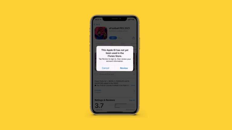 This Apple ID has not yet been used with the app Store
