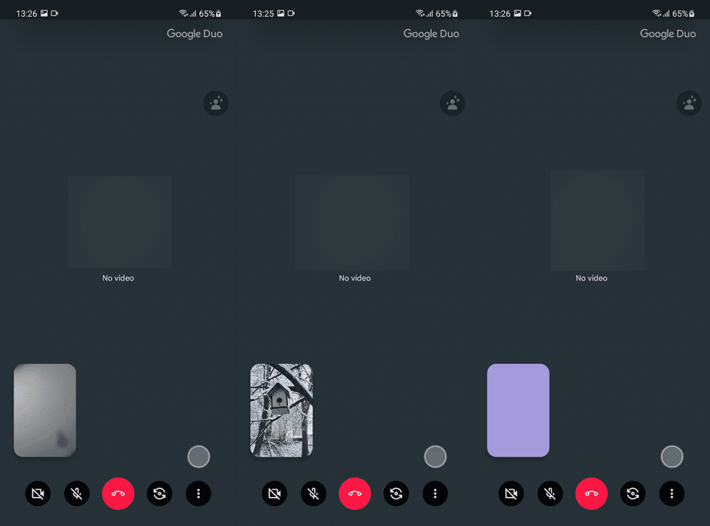 blur the background google duo