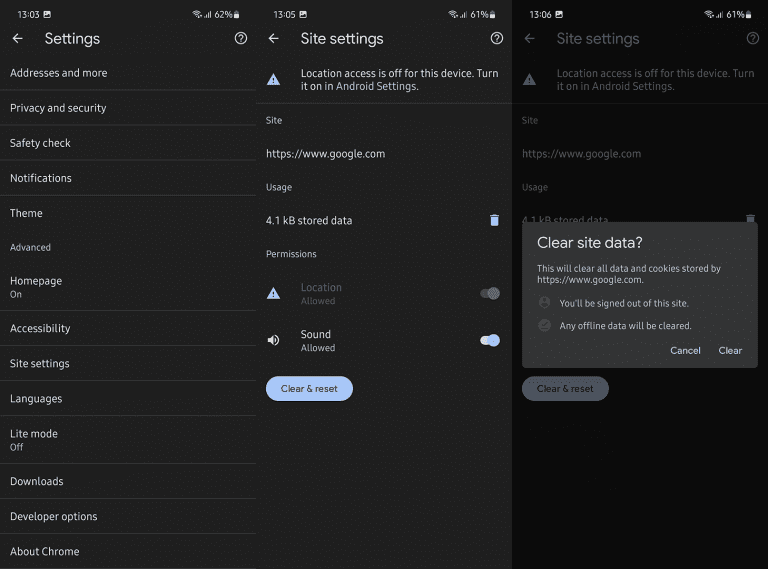 How To Clear Cache For A Specific Site On Chrome Mobile Internist