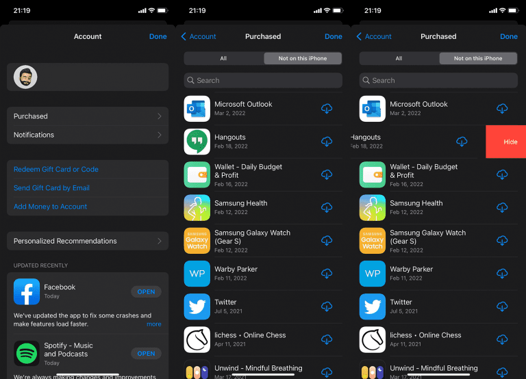 how to find recently deleted apps on iphone 12