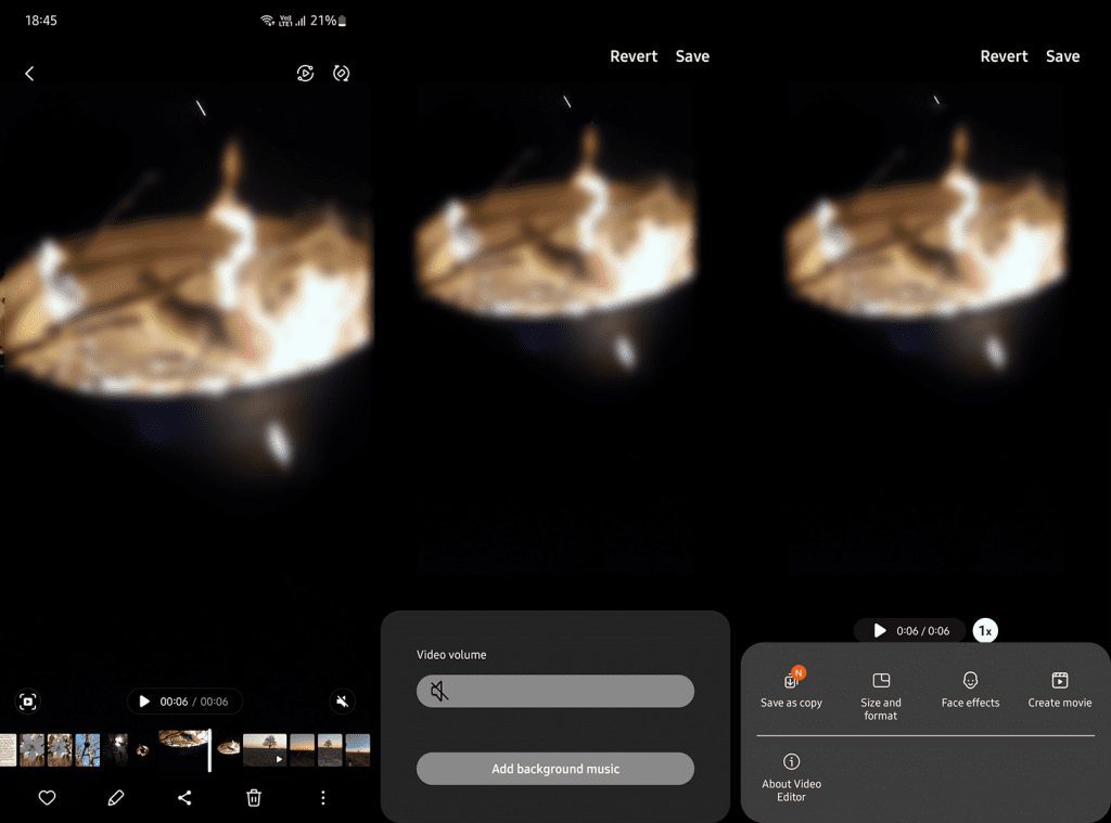 How to remove sound from video on Android