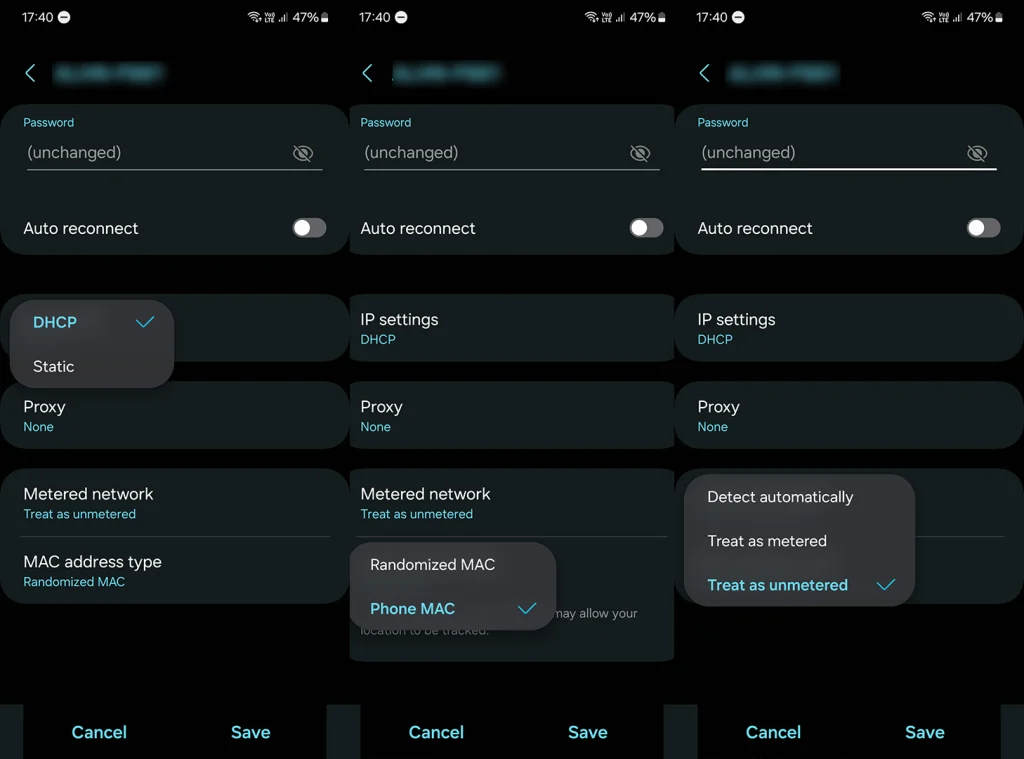 can't connect to Wi-Fi on Android