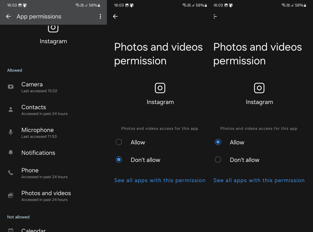 Unable to load images on Instagram