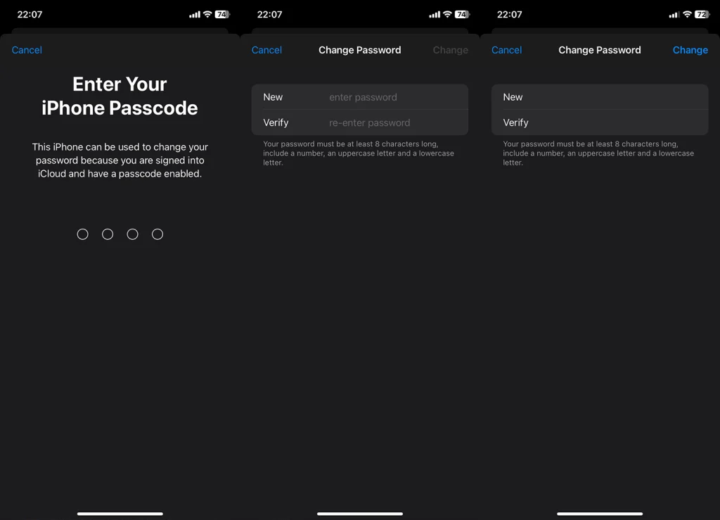 someone accessing iphone