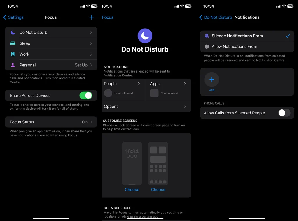 hide names on notifications on iPhone