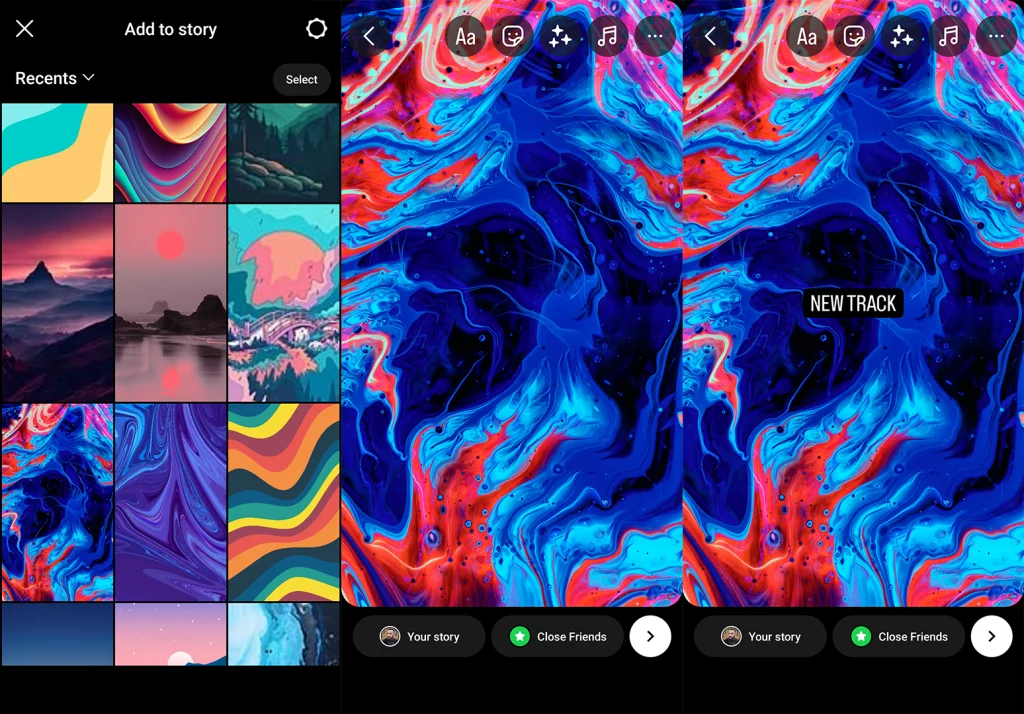to add your own music to an Instagram story