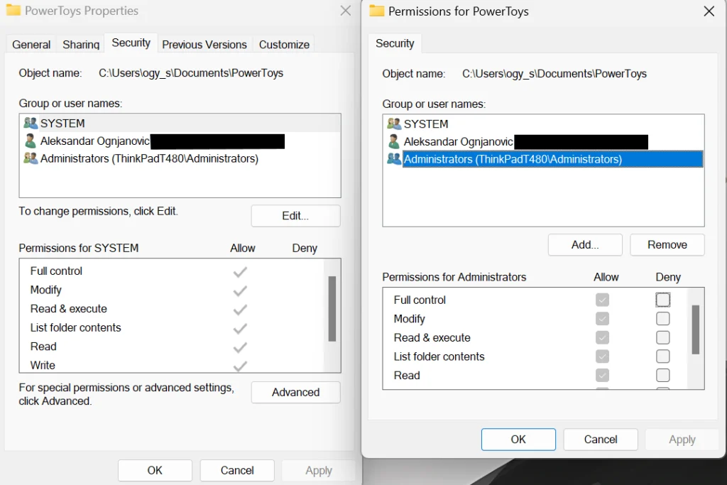You require permission from TrustedInstaller