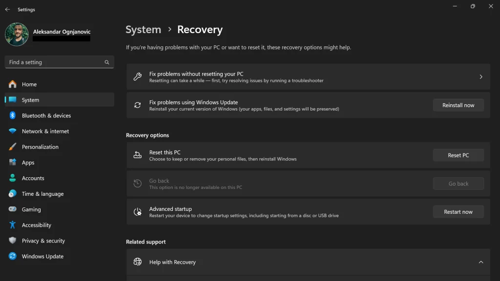 Critical Process Died error 